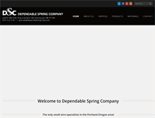 Tablet Screenshot of dependablespring.com